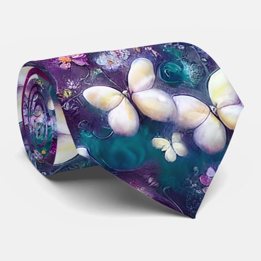 Design der Serie "Mystic Butterfly" 5 Krawatte (Gerollt)