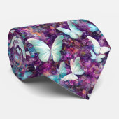 Design der Serie "Mystic Butterfly" 7 Krawatte (Gerollt)