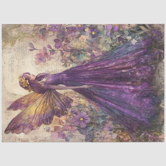 Design der Serie "Mystical Lavendel" #9 Seidenpapier (Vorderseite)