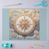 Design der Serie Nautic Compass 6 Seidenpapier (Basteln)