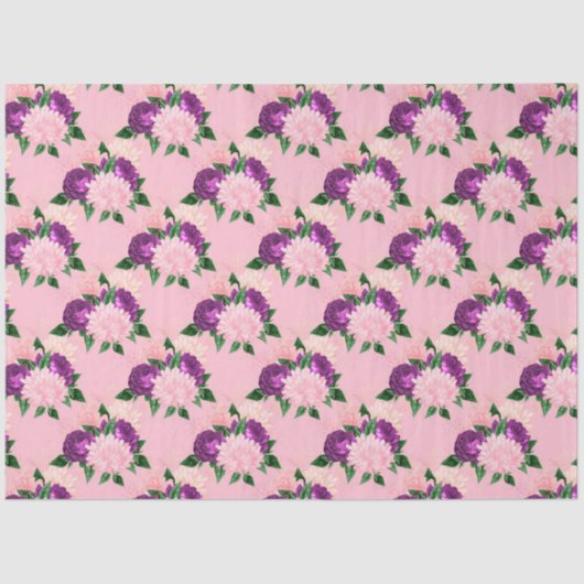 Design der Serie Peach, Pink und Lavendel 11 Seidenpapier (Vorderseite)