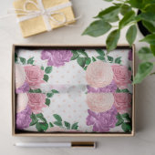 Design der Serie Peach, Pink und Lavendel 12 Seidenpapier (Geschenk)