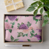 Design der Serie Peach, Pink und Lavendel 5 Seidenpapier (Geschenk)