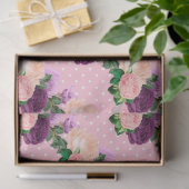 Design der Serie Peach, Pink und Lavendel 8 Seidenpapier (Geschenk)