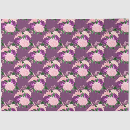 Design der Serie Peach, Pink und Lavendel 9 Seidenpapier (Vorderseite)