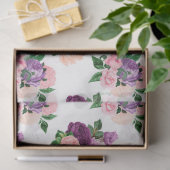 Design der Serie Peach, Pink und Lavender 4 Seidenpapier (Geschenk)