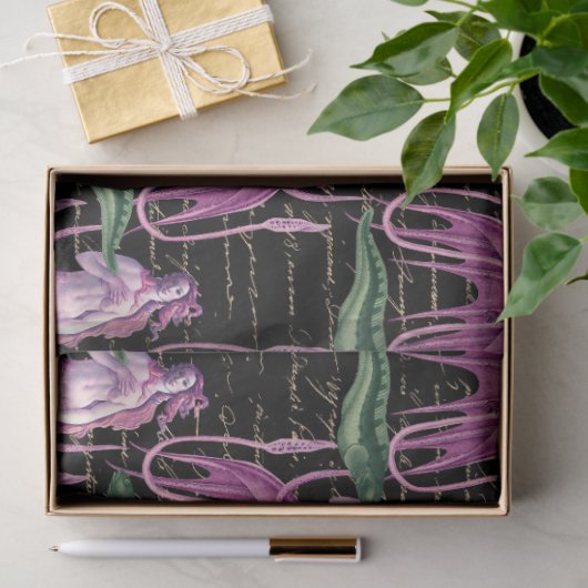 Design der Serie "Salt Witz" 8 Seidenpapier (Geschenk)