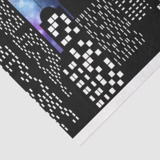 Design der Serie Starry Skyline 11 Seidenpapier (Ausschnitt)