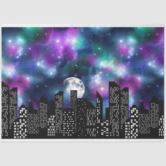 Design der Serie Starry Skyline 11 Seidenpapier (Vorderseite)