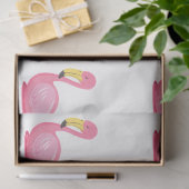 Design der Serie Tropical Flamingo 5 Seidenpapier (Geschenk)