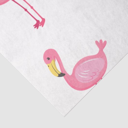 Design der Serie Tropical Flamingo 8 Seidenpapier (Ausschnitt)