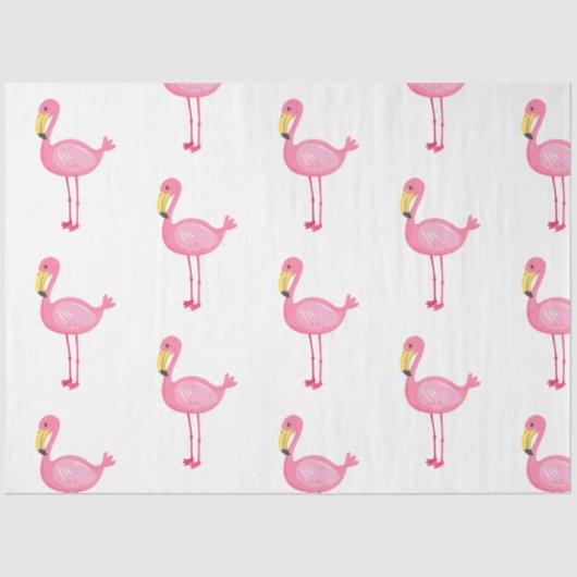 Design der Serie Tropical Flamingo 8 Seidenpapier (Vorderseite)