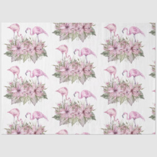 Design der Serie "Watercolor Flamingo" 3 Seidenpapier