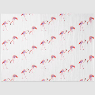 Design der Serie Watercolor Flamingo 8 Seidenpapier