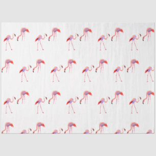 Design der Serie Watercolor Flamingo 9 Seidenpapier