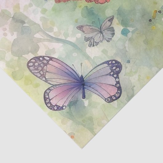 Design der Serie "Whimsisical Butterfly" 7 Seidenpapier (Ausschnitt)