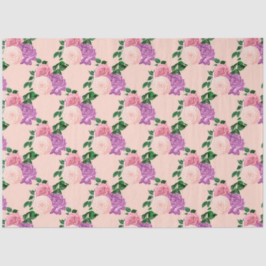 Design der Serien Peach, Pink und Lavendel 16 Seidenpapier (Vorderseite)