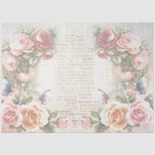 Design der Shabby Chic Collage Series 2 Seidenpapier