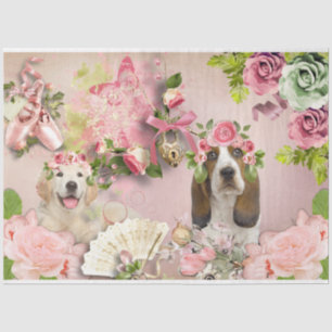 Design der Shabby Chic-Serie 14 Seidenpapier