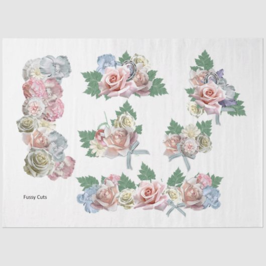 Design der Shabby Chic-Serie 25 Seidenpapier (Vorderseite)