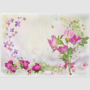 Design der Shabby Chic-Serie 27 Seidenpapier