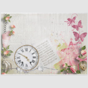 Design der Shabby Chic-Serie 30 Seidenpapier