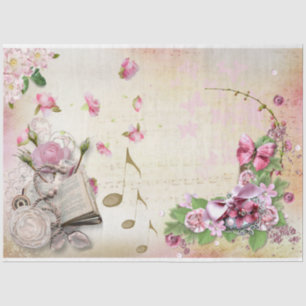Design der Shabby Chic-Serie 33 Seidenpapier