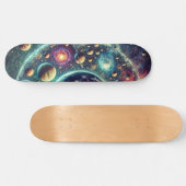 Design der Skateboards für Weltraum und Planet (Horizontal)