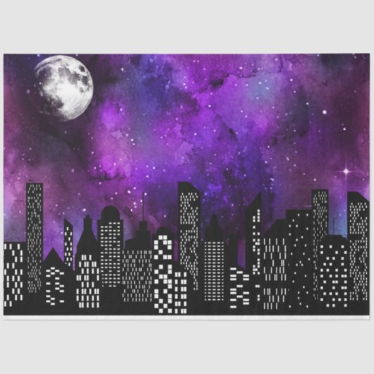 Design der Skyline-Serie 2 Seidenpapier (Vorderseite)