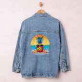 Design der Sommervibes von Ananas, Jeansjacke (Hangar)