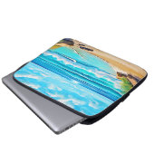 Design der Sonnenbänke Laptopschutzhülle (Vorne Knopf)