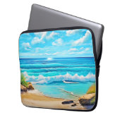 Design der Sonnenbänke Laptopschutzhülle (Vorderseite Links)