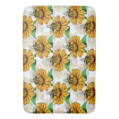 Design der Sonnenblumen-Blume Badematte (Vorderseite Vertikal)