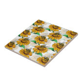 Design der Sonnenblumen-Blume Fliese (Seite)