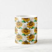 Design der Sonnenblumen-Blume Kaffeetasse (Mittel)