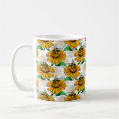 Design der Sonnenblumen-Blume Kaffeetasse (Links)