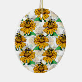 Design der Sonnenblumen-Blume Keramik Ornament (Rechts)