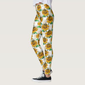 Design der Sonnenblumen-Blume Leggings (Links)