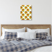 Design der Sonnenblumen-Blume Leinwanddruck (Insitu (Schlafzimmer))