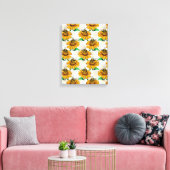 Design der Sonnenblumen-Blume Leinwanddruck (Insitu (Wohnzimmer))
