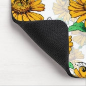 Design der Sonnenblumen-Blume Mousepad (Ecke)