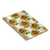 Design der Sonnenblumen-Blume Notizblock (Rechte Seite)