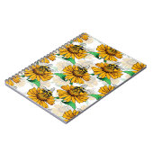 Design der Sonnenblumen-Blume Notizblock (Linke Seite)