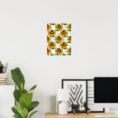 Design der Sonnenblumen-Blume Poster (Heimbüro)