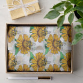 Design der Sonnenblumen-Blume Seidenpapier (Geschenk)