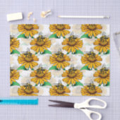 Design der Sonnenblumen-Blume Seidenpapier (Handwerk)