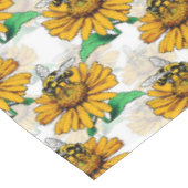 Design der Sonnenblumen-Blume Tischdecke (Schrägansicht)