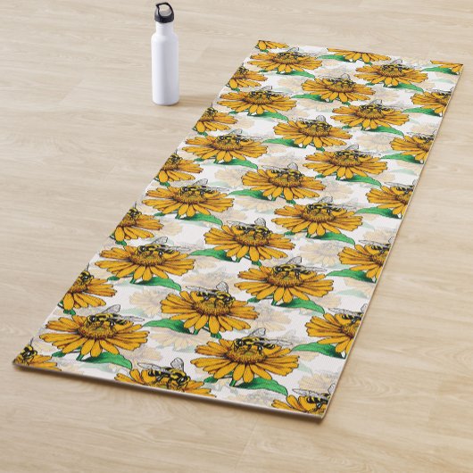 Design der Sonnenblumen-Blume Yogamatte