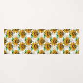 Design der Sonnenblumen-Blume Yogamatte (Vorderseite (Horizontal))