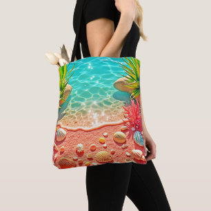 Design der sonnenverwöhnten Muscheln Tasche